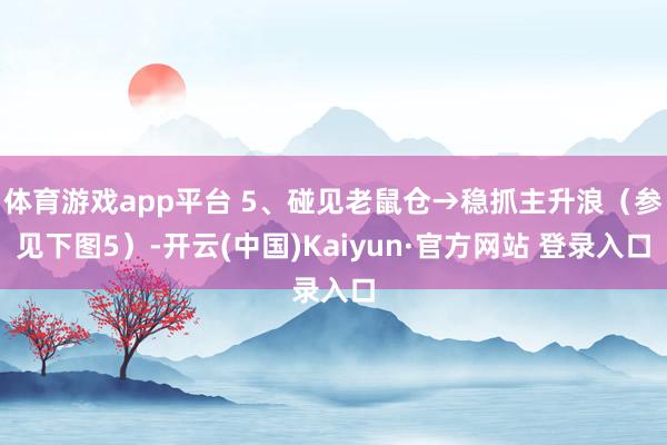 体育游戏app平台 5、碰见老鼠仓→稳抓主升浪（参见下图5）-开云(中国)Kaiyun·官方网站 登录入口
